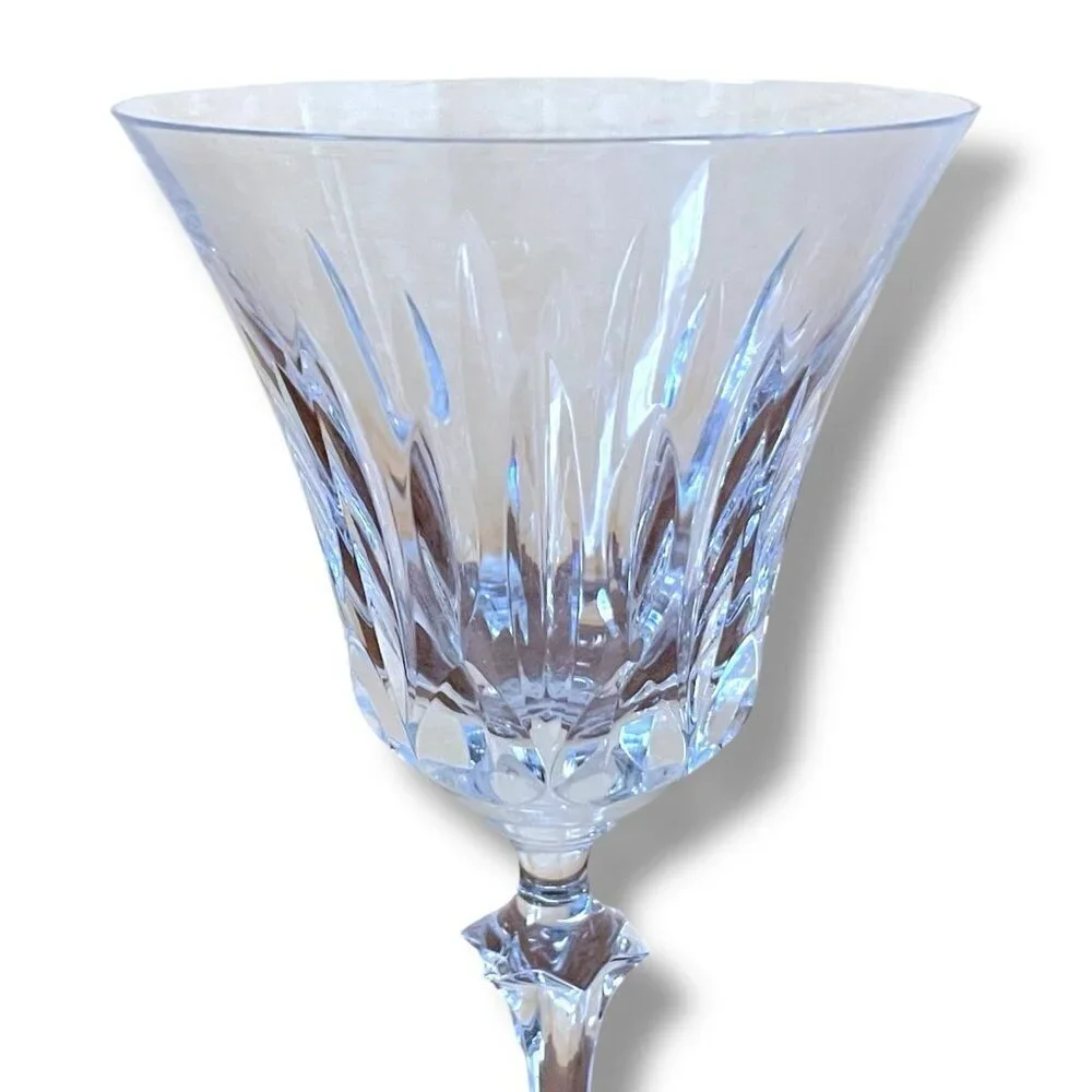 Vintage Spiegelau Eremitage Crystal Wine Glass Set of 2 Glasses 7 1/4